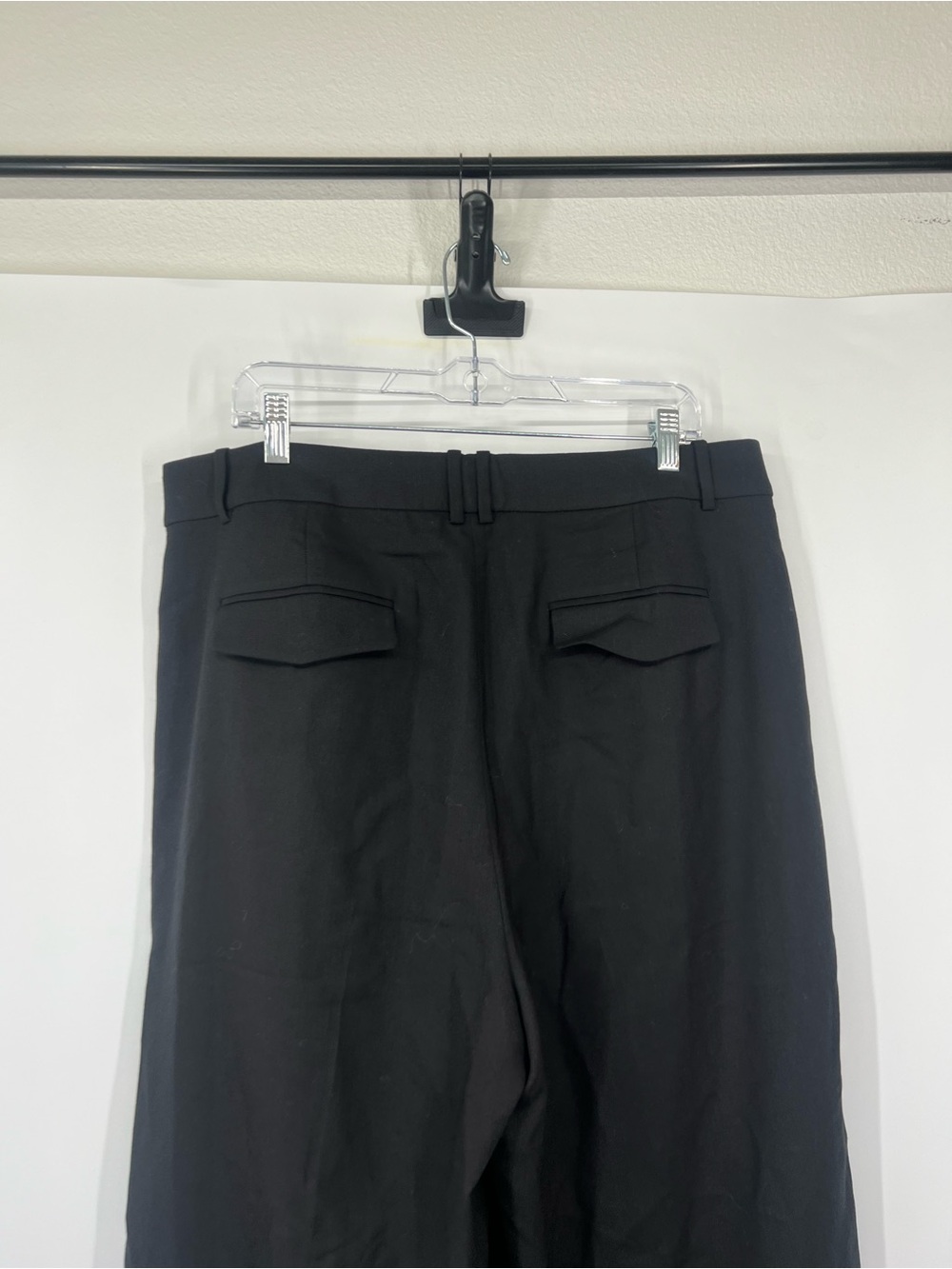J. Crew Wide-Leg Essential Pants in Black Italian City Wool Blend - Picture 4 of 7